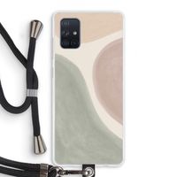 Geo #6: Samsung Galaxy A71 Transparant Hoesje met koord