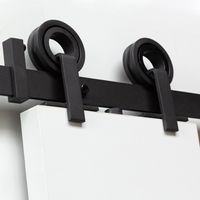 Schuifdeursysteem Modern Top mat zwart