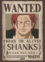 Poster One Piece - Wanted Shanks 38x52cm