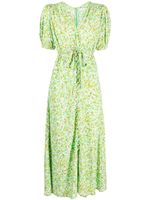 Faithfull the Brand robe mi-longue Bellavista à fleurs - Vert - thumbnail