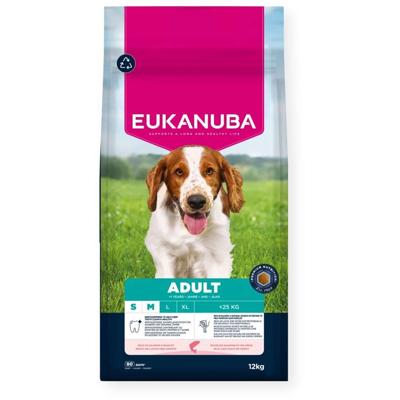EUKANUBA Adult Small/Medium Salmon & Barley - droog hondenvoer - 12kg