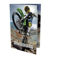 Uitnodiging motorcross 9x14cm