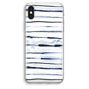 Ink Stripes: iPhone XS Max Transparant Hoesje