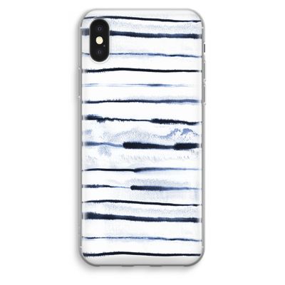 Ink Stripes: iPhone XS Max Transparant Hoesje
