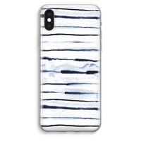 Ink Stripes: iPhone XS Max Transparant Hoesje
