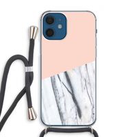 A touch of peach: iPhone 12 Transparant Hoesje met koord