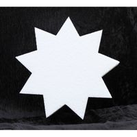 3x Piepschuim vormen 9-punts ster 40 cm hobby/knutselmateriaal