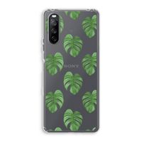 Monstera leaves: Sony Xperia 10 III Transparant Hoesje