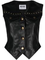 MOSCHINO JEANS gilet à détails de clous - Noir