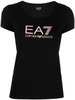 Ea7 Emporio Armani t-shirt en coton à logo imprimé - Noir - thumbnail