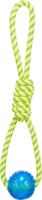 Trixie aquatoy touw trekspeeltje drijvend polyester geel / groen Trixie aquatoy touw trekspeeltje drijvend polyester geel / groen