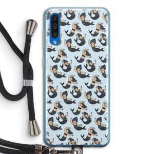 Zeemeermin: Samsung Galaxy A50 Transparant Hoesje met koord