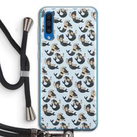 Zeemeermin: Samsung Galaxy A50 Transparant Hoesje met koord