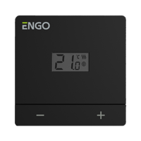 ENGO EASY-230B - Bedrade thermostaat, 230V Zwart
