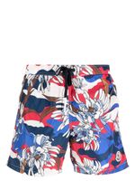 Moncler short de bain à imprimé graphique - Bleu - thumbnail