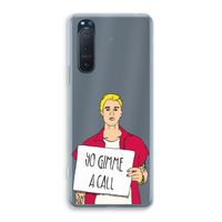 Gimme a call: Sony Xperia 5 II Transparant Hoesje