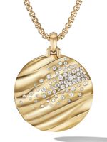 David Yurman pendentif Cable Edge en or 18ct pavé de diamants - thumbnail