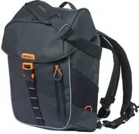 Fietsrugzak Basil Miles Tarpaulin - 17 liter - zwart/oranje