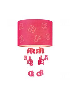 Light depot - lampenkap Letters kinderkamer Ø 30 cm - fuchsia - Outlet