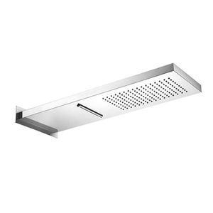Hotbath Hoofddouche Mate 16.5x53.7 cm Met Casade Wandmodel Opbouw Chroom