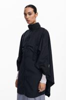 Nylon poncho met zak - BLACK - U - thumbnail