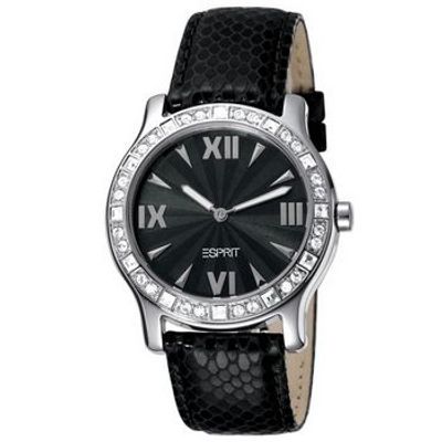Horlogeband Esprit ES102662-001 Leder Zwart 18mm