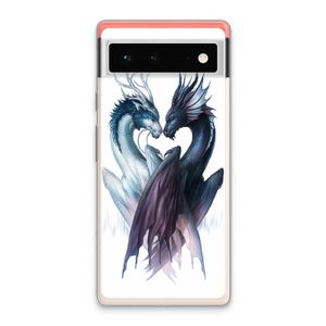 Yin Yang Dragons: Google Pixel 6 Transparant Hoesje