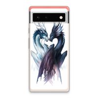 Yin Yang Dragons: Google Pixel 6 Transparant Hoesje