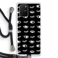 Eye pattern #3: Samsung Galaxy S10 Lite Transparant Hoesje met koord