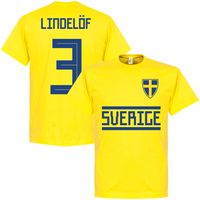 Zweden Lindelof 3 Team T-Shirt