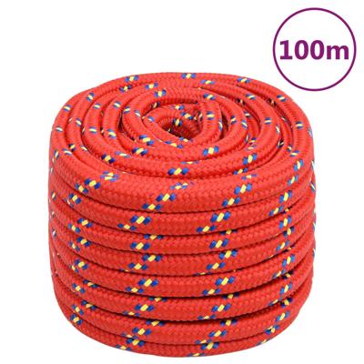 Boottouw 20 mm 100 m polypropyleen rood
