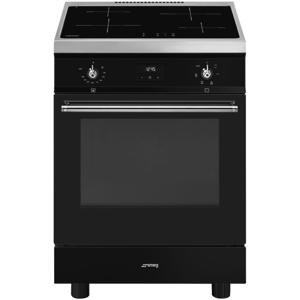 Smeg Symphony C6IMBLT2 fornuis Vrijstaand fornuis Electrisch Inductiekookplaat zones Zwart A