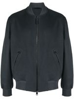 Brioni veste bomber en daim - Bleu