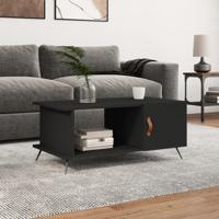 Salontafel 90x50x40 cm bewerkt hout zwart
