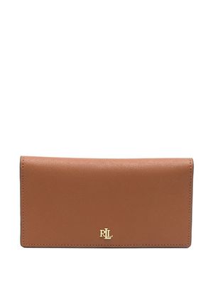 Lauren Ralph Lauren portefeuille Slim pliant médium - Marron