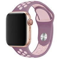 Apple Watch Dubbel Sport Band - Violet Roze - 44, 45, 46 & 49mm - ML