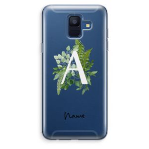 Green Brush: Samsung Galaxy A6 (2018) Transparant Hoesje