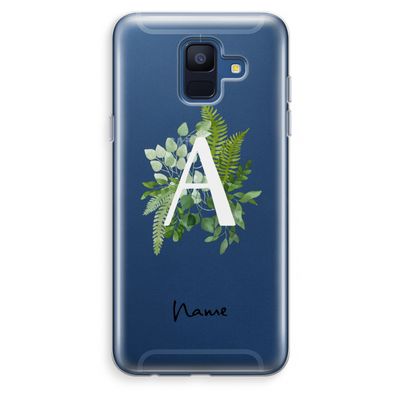 Green Brush: Samsung Galaxy A6 (2018) Transparant Hoesje