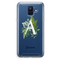 Green Brush: Samsung Galaxy A6 (2018) Transparant Hoesje