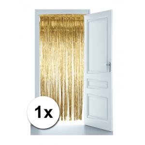 Folie deurgordijn versiering - goud - 244 x 91 cm - glitter and glamour wanden