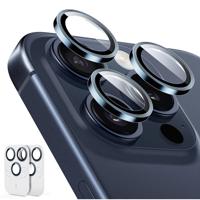iPhone 15 Pro/15 Pro Max Tempered-Glass Lens Protectors - Dark Blue