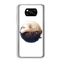 Yin Yang Wolves: Xiaomi Poco X3 Pro Transparant Hoesje