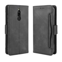 Voor Xiaomi Redmi 8 portemonnee stijl huid voelen kalf patroon lederen draagtas met aparte kaartsleuf (zwart)
