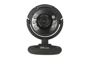 Trust SpotLight Pro Webcam met LED lichtjes - Zwart