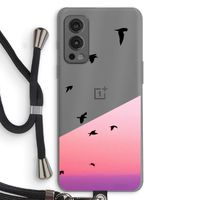 Fly away: OnePlus Nord 2 5G Transparant Hoesje met koord