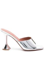 Amina Muaddi mules Lupita Mirror 95 mm - Argent - thumbnail