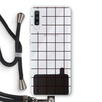 Rooster: Samsung Galaxy A70 Transparant Hoesje met koord
