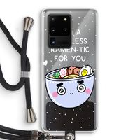 I'm A Hopeless Ramen-Tic For You: Samsung Galaxy S20 Ultra Transparant Hoesje met koord