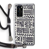 Marrakech print: Huawei P40 Transparant Hoesje met koord