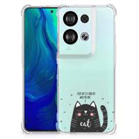OPPO Reno8 Stevig | Bumper Hoesje | Cat Good Day